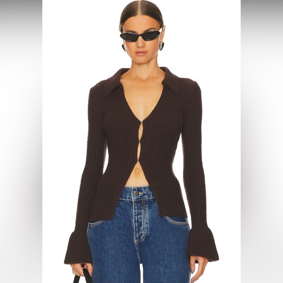 Song of Style Sweaters - Juliet Cardigan in Dark Chocolate